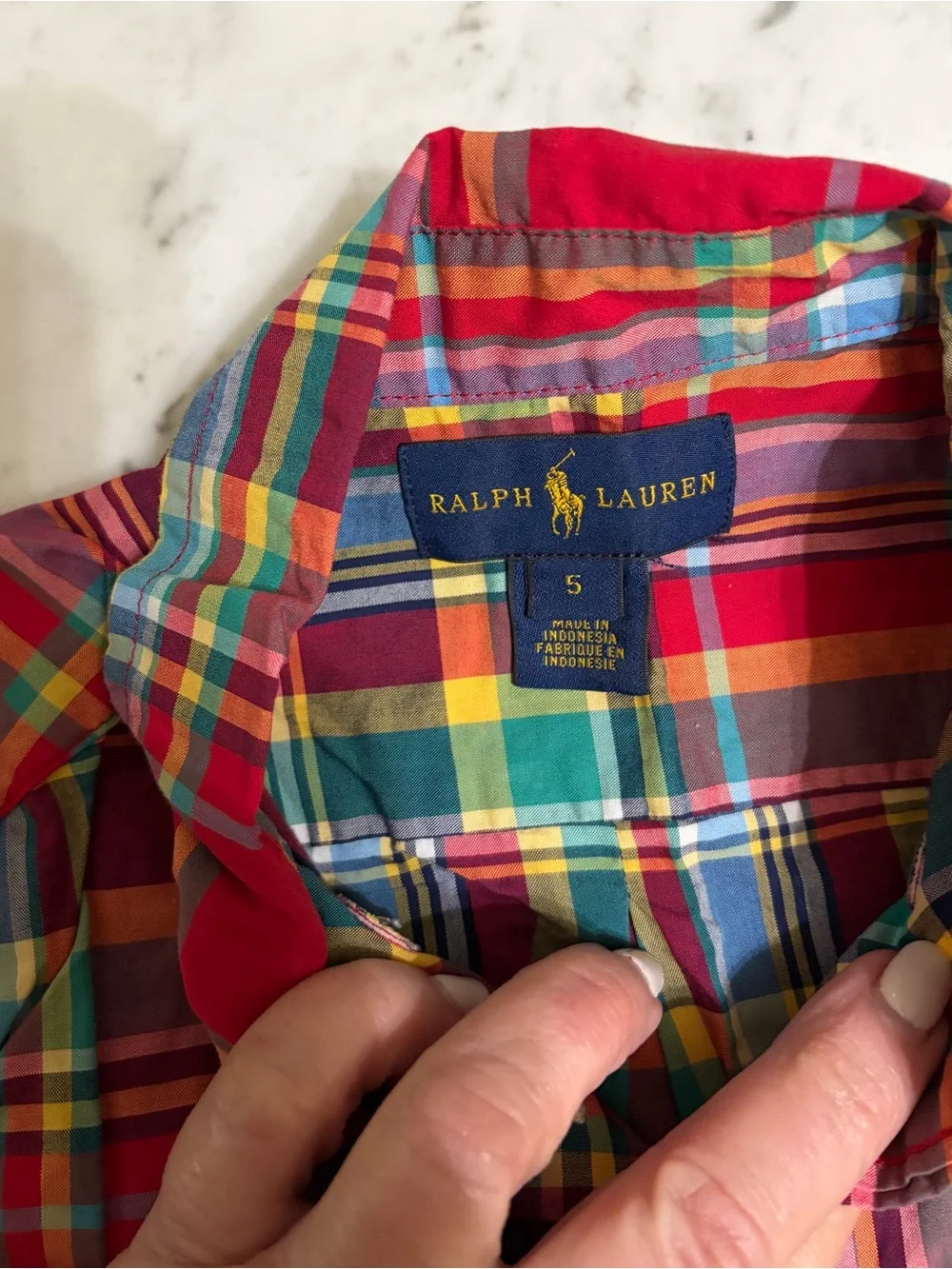 Polo Ralph Lauren Multicolor Red Plaid Button-Down Shirt
